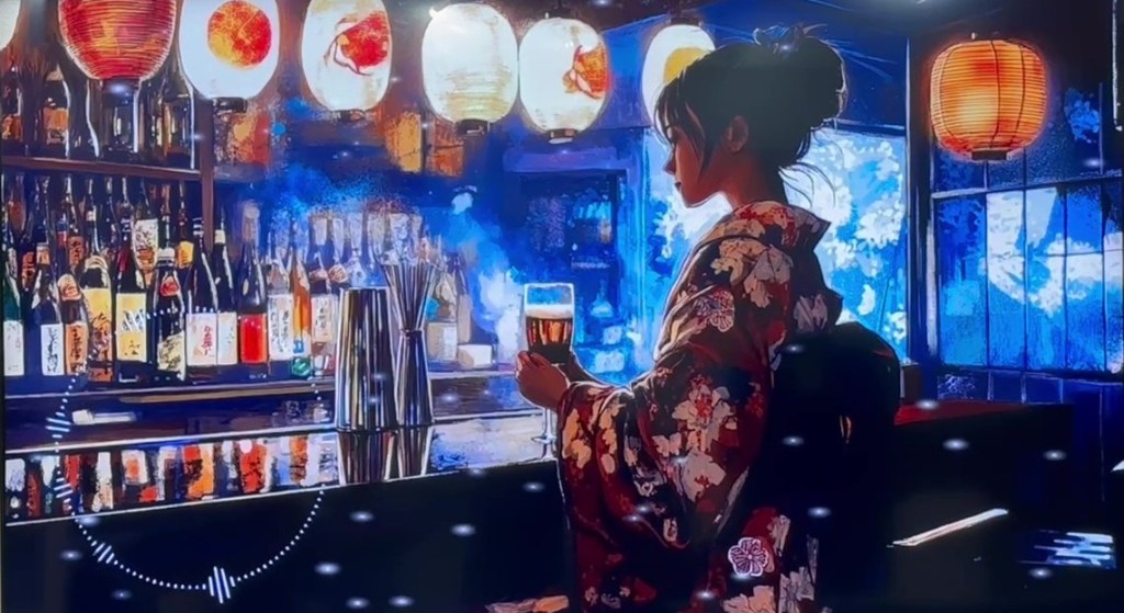 Digital art courtesy of Japo-Rhythms shop in Kyoto